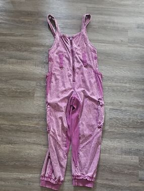 Free People Movement Fast Track Onesie Acai Purple Jumpsuit S